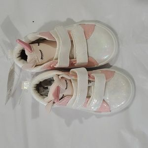 babyGAP Unicorn Sneakers - Pink and White Shimmer
